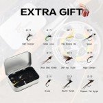 8Fans Fly Fishing Rod and Reel Combos with 4-Sections Portable Fishing Rod and CNC-machined Aluminum Alloy Fly Reel,Fishing Complete Starter Package (9ft 5/6wt)