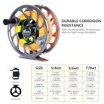 8Fans Fly Fishing Rod and Reel Combos with 4-Sections Portable Fishing Rod and CNC-machined Aluminum Alloy Fly Reel,Fishing Complete Starter Package (9ft 5/6wt)