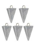 BLUEWING 2lb Box Pyramid Sinkers Lead Fishing Weights for Saltwater, 3oz, 10 Pack