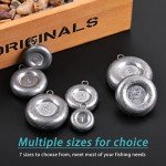 Disc Sinkers Fishing Weights Coin Sinkers Saltwater Surf Fishing Weights Bottom Fishing Drifting Trolling Catfishing Fishing Sinkers Weights Saltwater Tackle 1oz 2oz 3oz 4oz 5oz 6oz 8oz