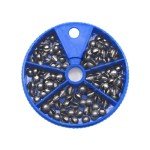 FREGITO 117PCS/100PCS/205pcs/250PCS, Weight Sinkers 6 Sizes Lead Weights Round Split Shot Sinker Removable Fishing Weights Sinkers