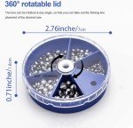 FREGITO 117PCS/100PCS/205pcs/250PCS, Weight Sinkers 6 Sizes Lead Weights Round Split Shot Sinker Removable Fishing Weights Sinkers