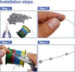 FREGITO 117PCS/100PCS/205pcs/250PCS, Weight Sinkers 6 Sizes Lead Weights Round Split Shot Sinker Removable Fishing Weights Sinkers