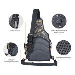 Piscifun Fishing Tackle Bag with Rod & Gear Holder