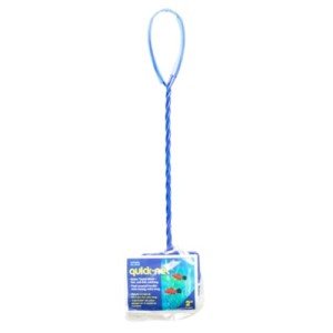 Penn-Plax QN2 Quick Net for Fish – 2” x 1.75” | Strong and Durable | Safely and Easily Move Small Fish and Decorations and Keep Your Aquarium Clean (Color May Vary - Blue or Green)
