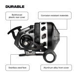 BALLISTA BL33 Spincast Bowfishing Reel Slingshot Bow Fishing, Stainless Steel, Left/Right Reversible Handle, 3.6:1 Gear Ratio, Strong Line 5# 45 Yards 0.35mm/50lb