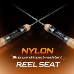 HANDING Magic L Ultralight Fishing Rod, 2PCS BFS Casting Rod, Fuji O+A Ring Guides, 4-6lb Line Rating, 30T Carbon Fiber Blank, BFS Fishing Rod for Trout, Bluegill, Panfish, 1/32-3/8 oz. Lure Rating