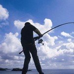 Sougayilang Surf Glass Spinning Rods 2-Pieces Saltwater Offshore Heavy Trolling Boat Fishing Rod Portable Travel Fishing Rod