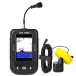 Portable Fish Finder, Water Handheld Fish Depth Finder Sonar Kayak Boat Fishfinder Transducer Fishing LCD Display