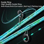 Sougayilang Spinning Fishing Rod Combo, 2-Piece 5-Foot 6-Inch Graphite & Fiberglass Rod, Durable and Strong, Quickset Anti-Reverse Fishing Reel (1Pack)