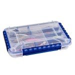 Flambeau Outdoors WP4005 Waterproof Fishing Tackle Box - Includes 11 Dividers, 16 Compartments, Waterproof Clear Tackle Box Fishing Lure Organizer, Ultimate Tuff Tainer Tackle Box with Zerust Dividers