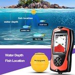 LUCKYLAKER Sonar Kayak Fish Finder Portable Water Handheld Depth Finder Boat Transducer Wireless Fish Finders Sea LCD Screen Fishing