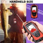 LUCKYLAKER Sonar Kayak Fish Finder Portable Water Handheld Depth Finder Boat Transducer Wireless Fish Finders Sea LCD Screen Fishing