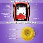 LUCKYLAKER Sonar Kayak Fish Finder Portable Water Handheld Depth Finder Boat Transducer Wireless Fish Finders Sea LCD Screen Fishing