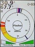 HawkEye Fishtrax 1C Fish Finder with HD Color Virtuview Display, Black/Red, 2" H x 1.6" W Screen Size