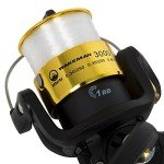 Fishing Rod and Reel Combo - 2pc Strike Series Medium Action 78-Inch Spinning Reel Fishing Pole - Angling Gear for Bass and Trout by Wakeman (Gold), 6.5 feet