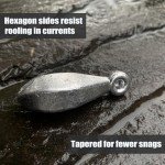 Fishing Weights Sinkers Bank Sinkers Bullet Weights for Surf Fishing Pier Bank Fishing Saltwater Fishing Gear 1oz to 8oz