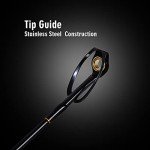 Fiblink Saltwater Fishing Rod 1 Piece Trolling Rod Deep Sea Big Game Conventional Boat Fishing Pole Heavy Duty Spiral Rod (6',30-50lb)