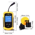 Lixada Fishing Finder Wired Fishing Sonar Sensor Fishing Alarm for Fish Depth Detection