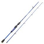 One Bass Fishing Rods,IM7 Graphite Spinning Rod & Casting Rod, 2 Pc Strong Quality Baitcasting Rod with Super Polymer Handle- 6' Casting -Blue