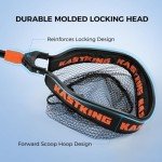 KastKing Titanet 32" Fishing Net, Durable Aluminum Handle, Fish-Friendly PVC Coated Nylon Net, Non-Slip Hi-vis Grip, Compact Storage Bag, Elastic Lanyard, Ideal for Kayak and Boat Fishing