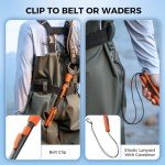 KastKing Titanet 32" Fishing Net, Durable Aluminum Handle, Fish-Friendly PVC Coated Nylon Net, Non-Slip Hi-vis Grip, Compact Storage Bag, Elastic Lanyard, Ideal for Kayak and Boat Fishing