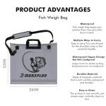 MORXPLOR Fish Bag Tournament Fishing Weigh in Bag 26x23 inches With Airtight Leakproof Zipper,Fish Bags Heavy Duty to Transport Fishes