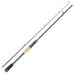 Sougayilang Fishing Rod 24-Ton Carbon&Glass Fiber Composite Spinning and Casting Rod, 2 Piece for Bass Trout Crappie Travel Fishing- 6'0"- Spinning- Golden