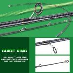 Sougayilang Fishing Rod 24-Ton Carbon&Glass Fiber Composite Spinning and Casting Rod, 2 Piece for Bass Trout Crappie Travel Fishing- 6'0"- Spinning- Golden