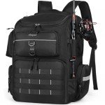 Shupaii Fishing Backpack with Rod Holders, 45L Large Water-Resistant Fishing Tackle Backpack, Fishing Gifts for Men Father