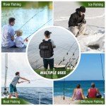 Shupaii Fishing Backpack with Rod Holders, 45L Large Water-Resistant Fishing Tackle Backpack, Fishing Gifts for Men Father