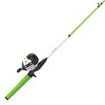 Zebco Roam Spincast Reel and Fishing Rod Combo, 6-Foot 2-Piece Fiberglass Fishing Pole with ComfortGrip Handle, QuickSet Anti-Reverse Fishing Reel, Pre-Spooled with 10-Pound Zebco Line, Green