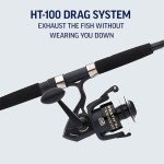 PENN 6'6" Wrath II Fishing Rod and Spinning Reel Combo, Size 2500, Medium Light Power, Extra Fast Action, Corrosion-Resistant Graphite Construction, Lightweight and Durable