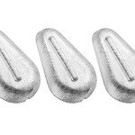 Dr.Fish 5 Pack Fishing No Roll Sinker Fishing Lead Weights No Roll Freshwater Saltwater, 2oz