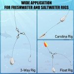 Dr.Fish 5 Pack Fishing No Roll Sinker Fishing Lead Weights No Roll Freshwater Saltwater, 2oz