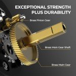 KastKing Rover Round Baitcasting Reel, Right Handed Fishing Reel,Rover60,Black