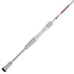 Abu Garcia 6’10” Veritas Casting Fishing Rod, 1-Piece Rod, 12-20lb Line Rating, Medium Heavy Rod Power, Fast Action, 1/4-1 oz. Lure Rating, White