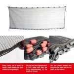 BasicGear Professional Seine Net 4' x 10' | Ultra Strong | Maximizes Catch | Ideal for Both Commercial and Recreational Fishing | Multiple
