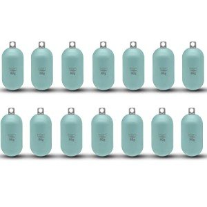ECOFT Alloy Steel Fishing Weights Sinkers 80g-1000g Coated Raindrop Weights Bank Sinkers Cylindrical Deep Drop Weights Assorted Sizes Bag Non-Lead Fishing Weights Saltwater for Bottom Fishing