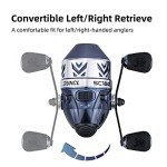 RUNCL Spincast Fishing Reel, Upgrade No-Rust Push Button Casting Design, 4.0:1 Gear Ratio, 17.5 LB Max Drag, Reversible Handle for Left/Right, Includes Monofilament Line, Gift for Fishing Lover