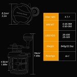 Sougayilang Trolling Reel Saltwater Level Wind Reels, Drag Reels Boat Fishing Ocean Fishing for Sea Bass Grouper Salmon-SHA40-Golden