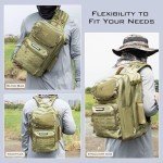 KastKing BlowBak Tactical Fishing Sling Tackle Bag-Lightweight Fishing Backpack-Storge Fishing Gear and Equipment-Fishing Gift for Men,Khaki Camo,Large