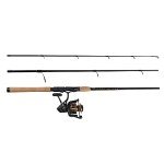 PENN 7’ Battle III Fishing Rod and Reel Spinning Combo, 7’, 3 Graphite Composite Fishing Rod with 6 Reel, Durable, Break Resistant and Lightweight, Black/Gold