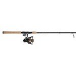 PENN 7’ Battle III Fishing Rod and Reel Spinning Combo, 7’, 3 Graphite Composite Fishing Rod with 6 Reel, Durable, Break Resistant and Lightweight, Black/Gold