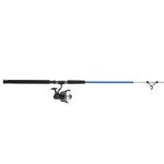 Shakespeare Tiger Spinning Reel and Fishing Rod Combo, 9' 2-Piece Rod, Tubular Fiberglass Rod Blank Construction, Comfortable and Durable EVA Handle