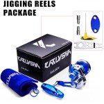 Fishing Jigging Reel Conventional Reels - Lever Drag Saltwater Heavy Duty Deep Ocean Big Game Offshore Round Aluminum Trolling Reel - Saltwater Jigging Fishing Reels JN10R