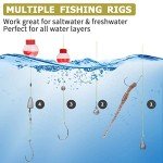 TRUSCEND Widely Used Fishing Tackle & Accessories Kit Worth Ever Penny, Fishing Tackle Box with Tackle Included, Fishing Sinker Weight Hook Swivels Snap Leader Lure, Economic/Giftable Fishing Gear Set