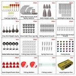 TRUSCEND Widely Used Fishing Tackle & Accessories Kit Worth Ever Penny, Fishing Tackle Box with Tackle Included, Fishing Sinker Weight Hook Swivels Snap Leader Lure, Economic/Giftable Fishing Gear Set