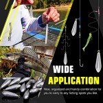 AMYSPORTS Drop Shot Fishing Weights Kit Lead Freshwater Fishing Sinkers Bass Casting Removable Fishing Weights Saltwater Streamlined 8pcs 1.8oz