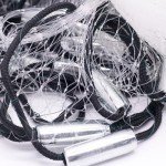 KZWT Cast Net, 3FT-12FT Radius American Fishing Casting Net with Heavy Duty Sinkers for Freshwater and Saltwater Bait Fish, Throw Style Fishing Net for Bait Shrimp Trap Fish
